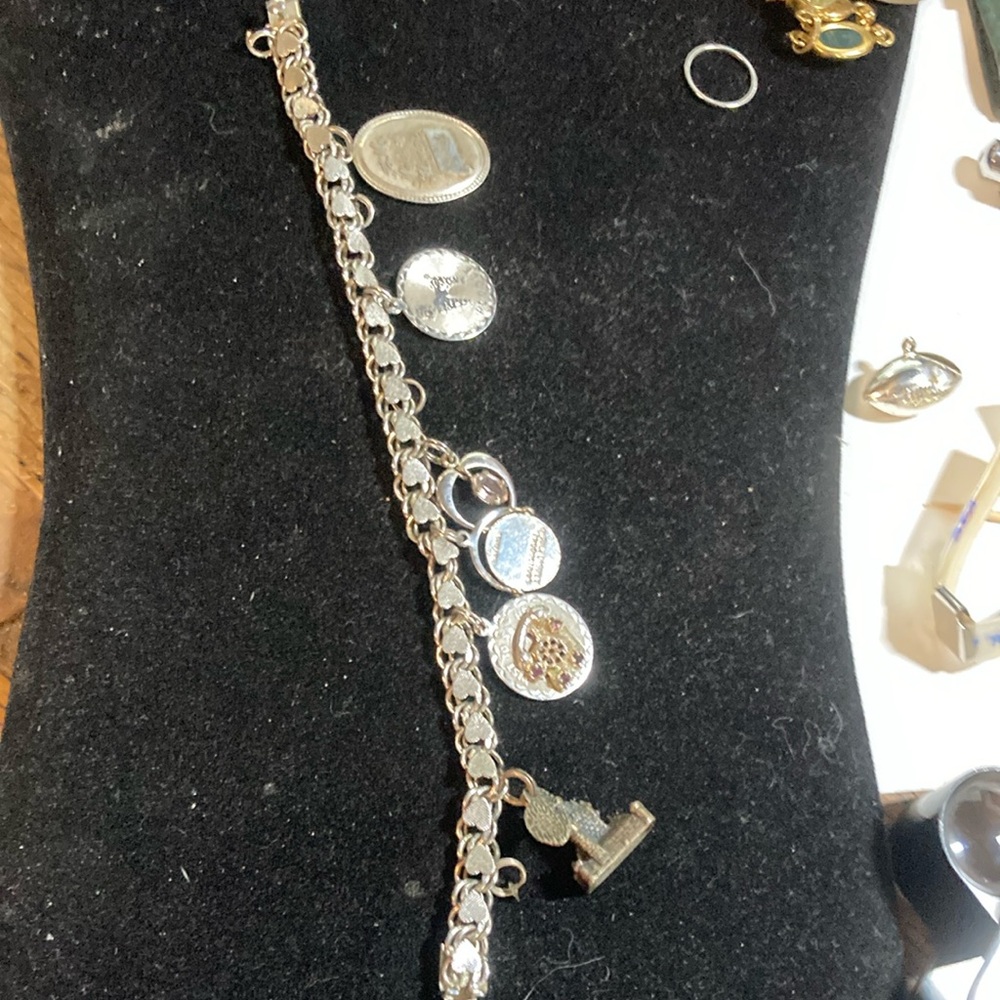 Sterling Rhythm charm bracelet.
